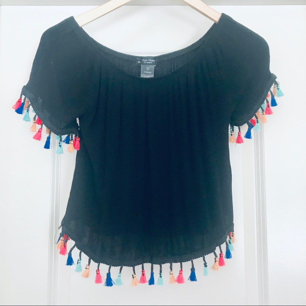 See You Monday✨ Off the Shoulder Shirt